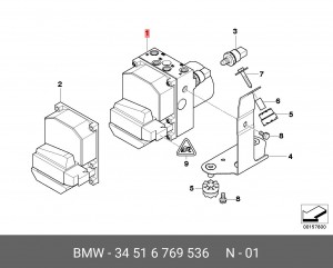 Гидроагрегат, тормозная система 34 51 6 769 536 BMW