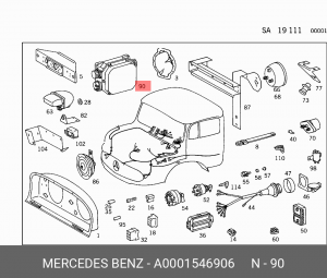 Регулятор генератора A 000 154 69 06 MERCEDES BENZ