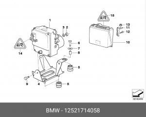 Болт 12 52 1 714 058 BMW