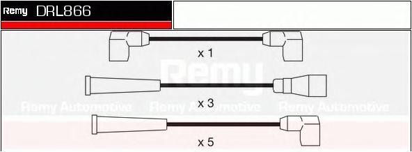 Ккомплект проводов зажигания DRL866 DELCO REMY