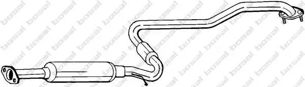 Средний глушитель выхлопных газов 286-133 BOSAL