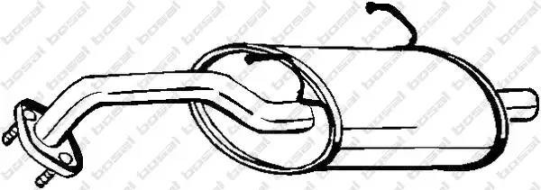 Глушитель выхлопных газов конечный 142701 BOSAL