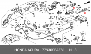 Датчик удара 77930SEAE81 HONDA