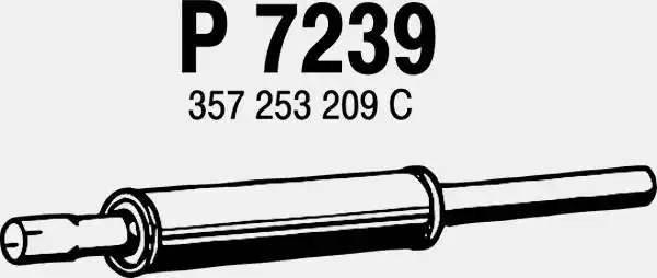 Резонатор - средняя часть системы ОГ P7239 FENNO
