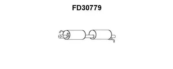 Глушитель выхлопных газов конечный FD30779 VENEPORTE