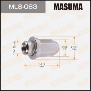 Гайка крепления колеса MLS-063 MASUMA