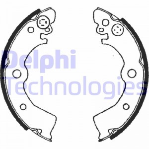 Комплект тормозных колодок LS1650 DELPHI