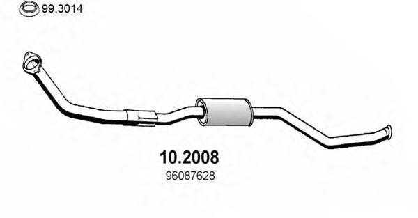 Предглушитель выхлопных газов 102008 ASSO