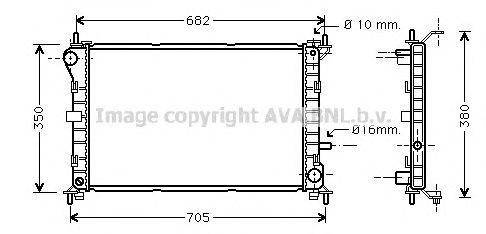 Радиатор охлаждения ДВС FD2264 AVA