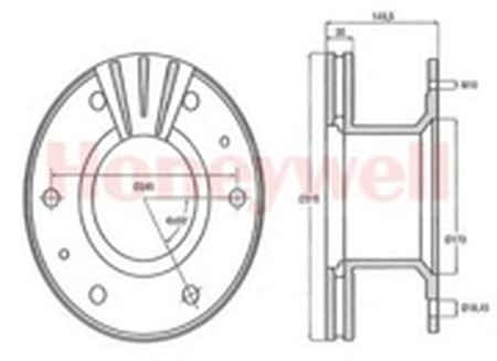 Тормозной диск 567803B BENDIX JURID