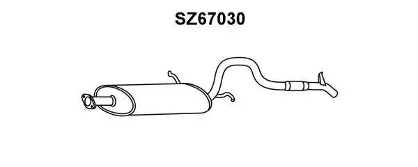 Глушитель выхлопных газов конечный SZ67030 VENEPORTE