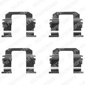 Комплектующие, колодки дискового тормоза LX0299 DELPHI