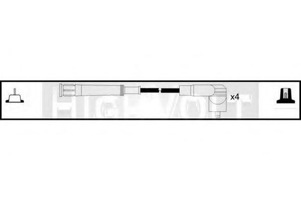 Ккомплект проводов зажигания OEF432 STANDARD