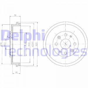 Тормозной барабан BF456 DELPHI
