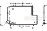 Конденсатор, кондиционер 59005081 VAN WEZEL