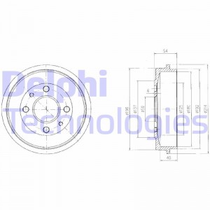 Тормозной барабан BF200 DELPHI