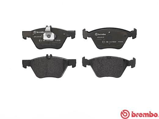 Комплект тормозных колодок, диско P50026 BREMBO
