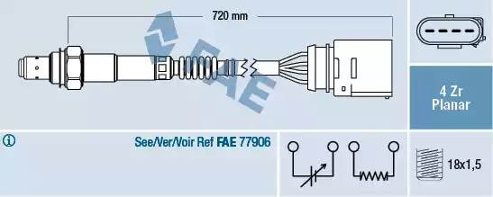 Лямбда-зонд 77204 FAE