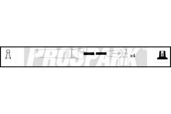 Ккомплект проводов зажигания OES571 STANDARD