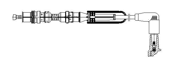 Провод зажигания 1A14/58 BREMI