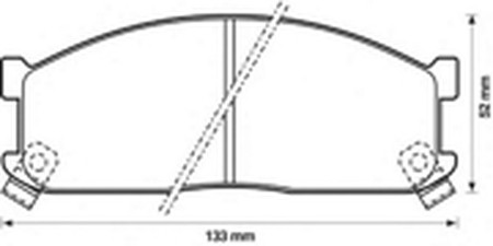 Комплект тормозных колодок, диско 572332B BENDIX JURID