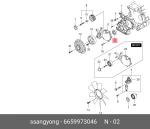 Сальник 6659973046 SSANG YONG