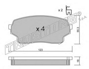 Комплект тормозных колодок, диско 781.0 TRUSTING