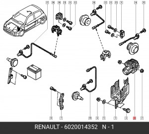 Гидроагрегат, тормозная система 6020014352 RENAULT