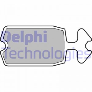 Комплект тормозных колодок, диско LP100 DELPHI