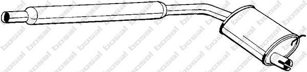 Средний глушитель выхлопных газов 190783 BOSAL