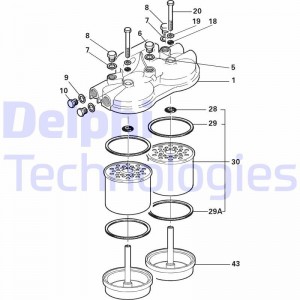 Топливный фильтр 5848B020 DELPHI
