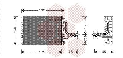 Испаритель, кондиционер 5800V171 VAN WEZEL