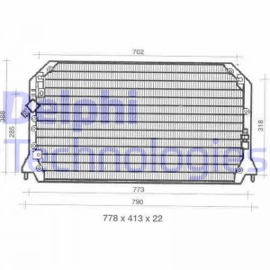 Конденсатор, кондиционер TSP0225309 DELPHI