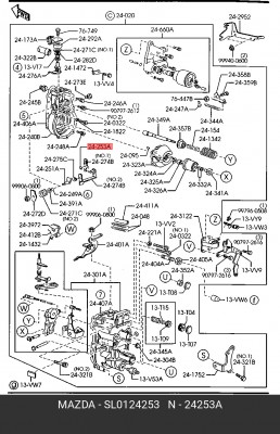 Плоская шайба SL0124253 MAZDA