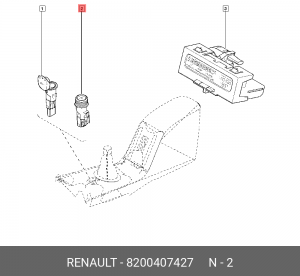 Прикуриватель 8200407427 RENAULT
