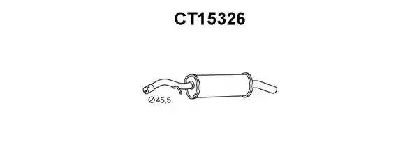 Глушитель выхлопных газов конечный CT15326 VENEPORTE
