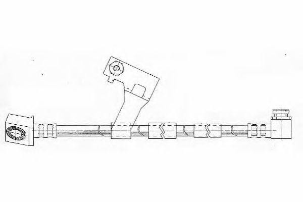 Тормозной шланг FHY2171 FERODO