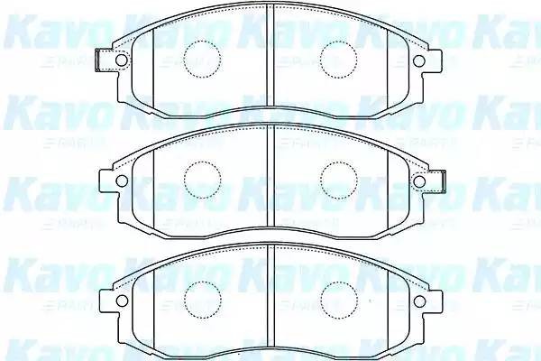 Комплект тормозных колодок, диско BP-5535 KAVO PARTS