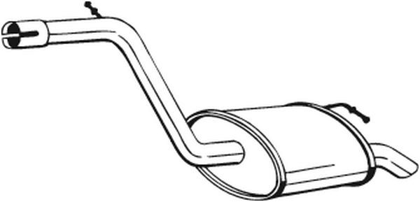 Глушитель выхлопных газов конечный 154-187 BOSAL