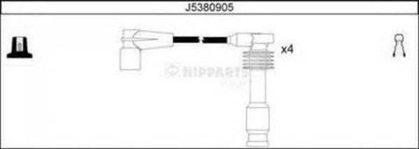 Ккомплект проводов зажигания J5380905 H B JAKOPARTS NIPPARTS