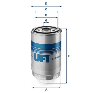 Топливный фильтр 2439400 UFI