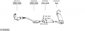 Выпускной трубопровод 887953 BOSAL