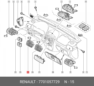 Деталь 7701057729 RENAULT