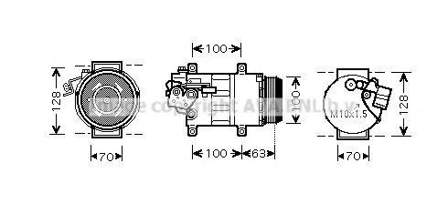 Компрессор, кондиционер MSK404 AVA