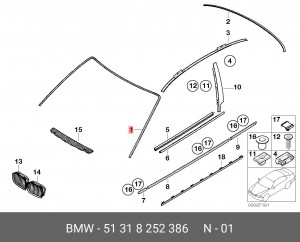 Щиток 51318252386 BMW