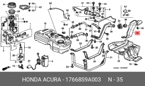 Деталь 17668S9A003 HONDA