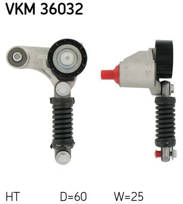 Натяжной ролик, поликлиновой  ремень VKM36032 SKF