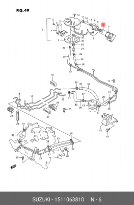Топливный насос 15110-63810 SUZUKI