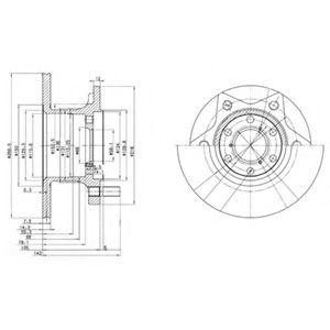 Тормозной диск BG302 DELPHI
