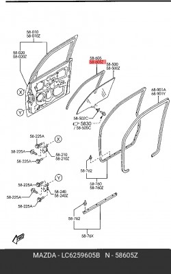 Деталь LC62-59-605B MAZDA